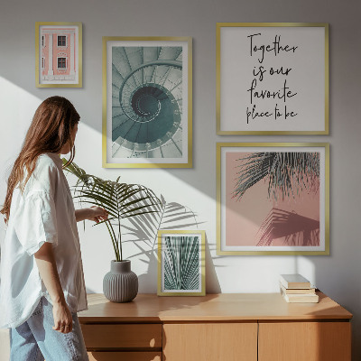 Modernes wandbilder-set Stilvolle geometrische Inneneinrichtungen