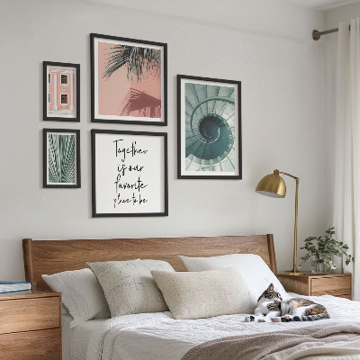 Modernes wandbilder-set Stilvolle geometrische Inneneinrichtungen