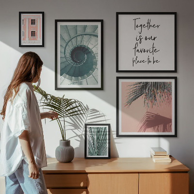 Modernes wandbilder-set Stilvolle geometrische Inneneinrichtungen