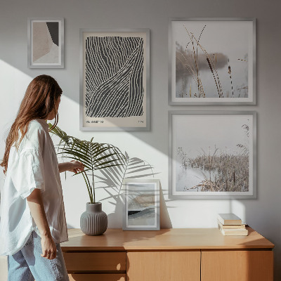 Bilderset fürs sofa Minimalistische Naturkunst