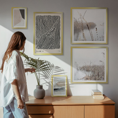 Bilderset fürs sofa Minimalistische Naturkunst