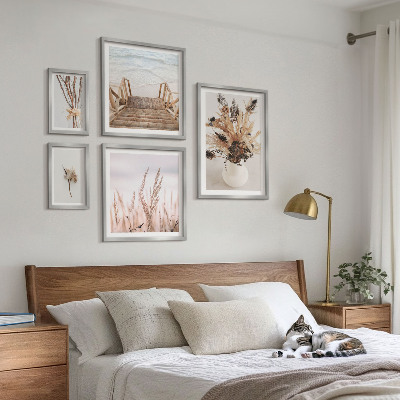 Bildergalerie-set für die wand Stilvolle Trockenpflanzen und Wasser