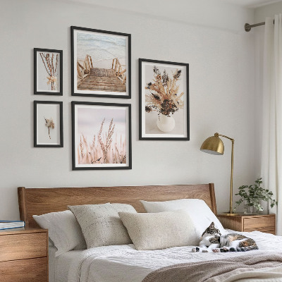 Bildergalerie-set für die wand Stilvolle Trockenpflanzen und Wasser