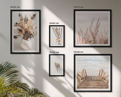 Bildergalerie-set für die wand Stilvolle Trockenpflanzen und Wasser