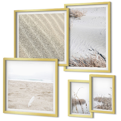 Modernes wandbilder-set Minimalistische Strandmotive