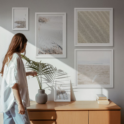 Modernes wandbilder-set Minimalistische Strandmotive