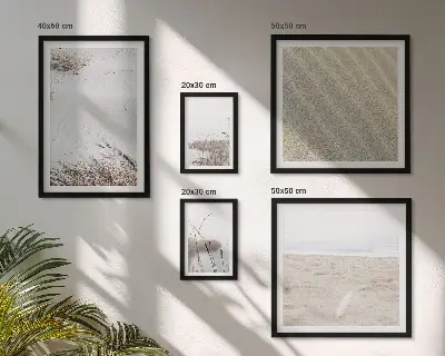 Modernes Wandbild-Set mit minimalistischen Strandmotiven