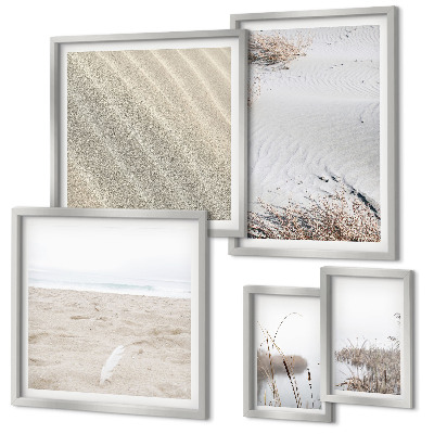 Modernes wandbilder-set Minimalistische Strandmotive