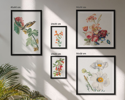 Bildergalerie-set für die wand Blumen- und Vogel-Vintage-Dekorationen
