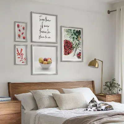 Bildergalerie-Set für die Wand mit Frucht- und Pflanzenmotiven