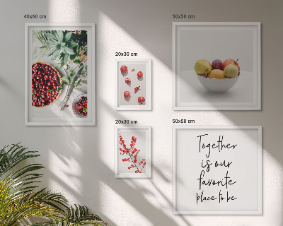 Bildergalerie-set für die wand Frucht- und Pflanzenzusammensetzungen