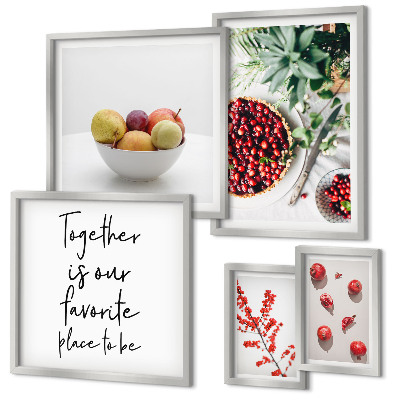 Bildergalerie-set für die wand Frucht- und Pflanzenzusammensetzungen