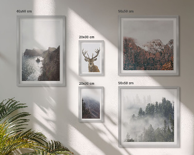 Modernes wandbilder-set Wildtierlandschaften