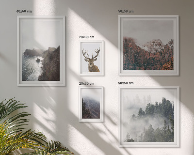 Modernes wandbilder-set Wildtierlandschaften