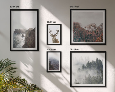 Modernes wandbilder-set Wildtierlandschaften