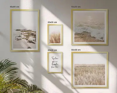 Bilderset fürs Sofa mit Motiven von Strandlandschaften