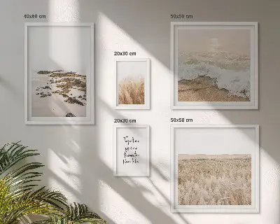 Bilderset fürs Sofa mit Motiven von Strandlandschaften