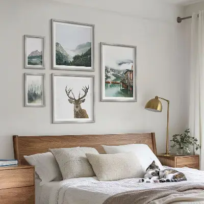 Wandbilder-Set Berglandschaften in modernem Design