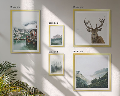 Modernes wandbilder-set Berglandschaften