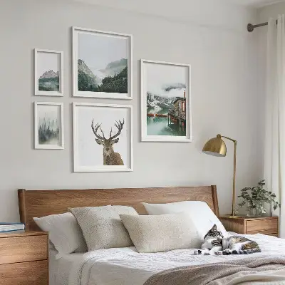 Wandbilder-Set Berglandschaften in modernem Design