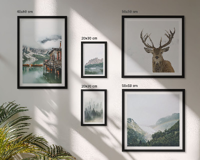 Modernes wandbilder-set Berglandschaften
