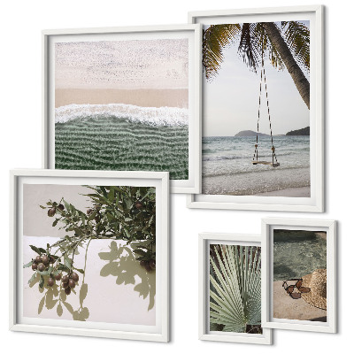 Bildergalerie-set für die wand Tropische Strände und Natur im Einklang