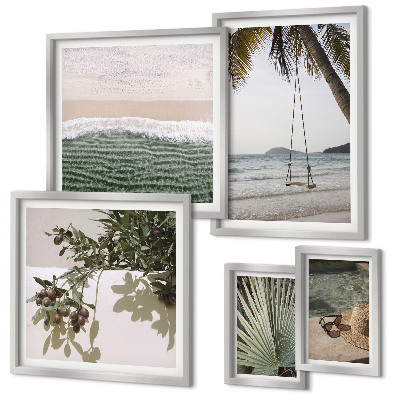 Bildergalerie-set für die wand Tropische Strände und Natur im Einklang