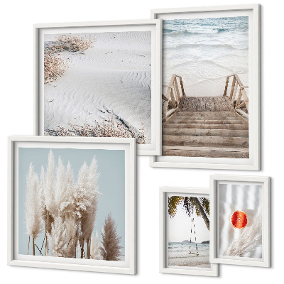 Bildergalerie-set für die wand Strandblick und Natur