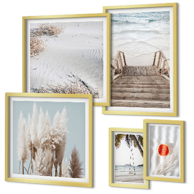 Bildergalerie-set für die wand Strandblick und Natur