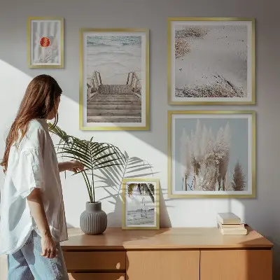 Bildergalerie-Set für die Wand mit Strandblick und Natur