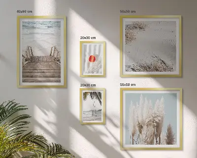 Bildergalerie-Set für die Wand mit Strandblick und Natur