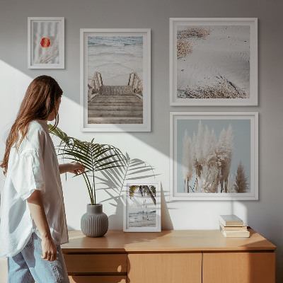 Bildergalerie-set für die wand Strandblick und Natur
