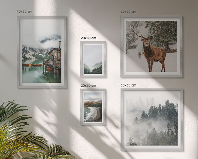 Modernes wandbilder-set Natur, Tierwelt, Berge