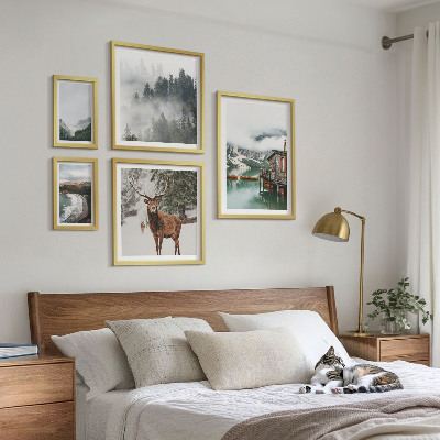 Modernes wandbilder-set Natur, Tierwelt, Berge