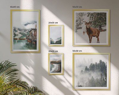 Modernes wandbilder-set Natur, Tierwelt, Berge