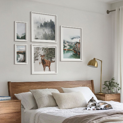 Modernes wandbilder-set Natur, Tierwelt, Berge