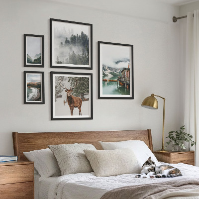 Modernes wandbilder-set Natur, Tierwelt, Berge
