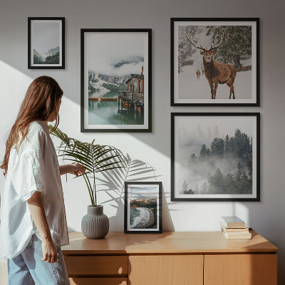 Modernes wandbilder-set Natur, Tierwelt, Berge