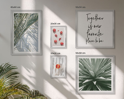 Modernes wandbilder-set Boho-Stil, Pflanzen, Früchte, Tropen