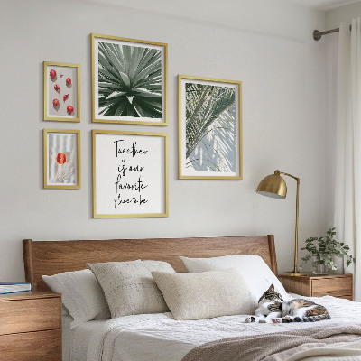 Modernes wandbilder-set Boho-Stil, Pflanzen, Früchte, Tropen