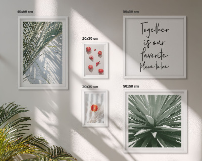 Modernes wandbilder-set Boho-Stil, Pflanzen, Früchte, Tropen