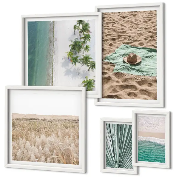 Bildergalerie-Set für die Wand mit tropischem Strandblick