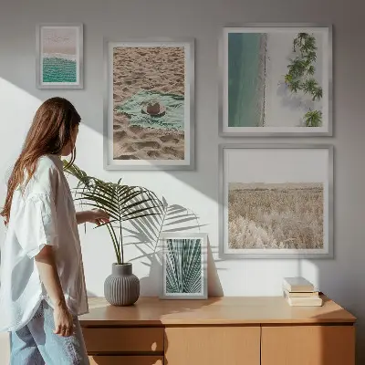 Bildergalerie-Set für die Wand mit tropischem Strandblick