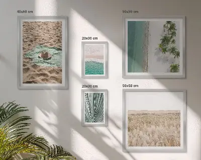Bildergalerie-Set für die Wand mit tropischem Strandblick