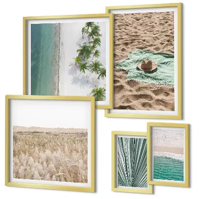 Bildergalerie-Set für die Wand mit tropischem Strandblick