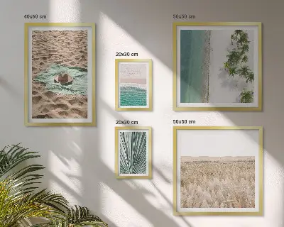 Bildergalerie-Set für die Wand mit tropischem Strandblick