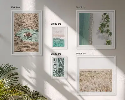 Bildergalerie-Set für die Wand mit tropischem Strandblick