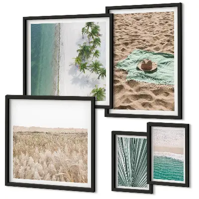 Bildergalerie-Set für die Wand mit tropischem Strandblick