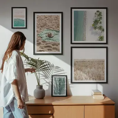 Bildergalerie-Set für die Wand mit tropischem Strandblick