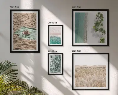 Bildergalerie-Set für die Wand mit tropischem Strandblick